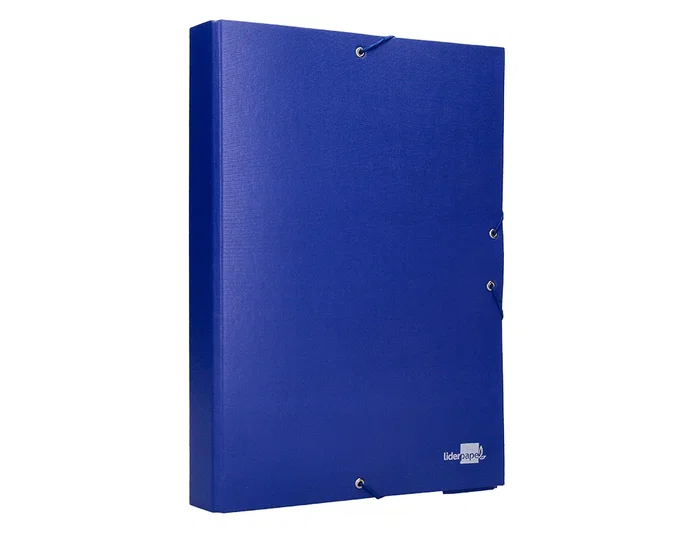 Liderpapel Carpeta Proyectos Folio Lomo 50mm Cartón Forrado Azul 250x350 mm