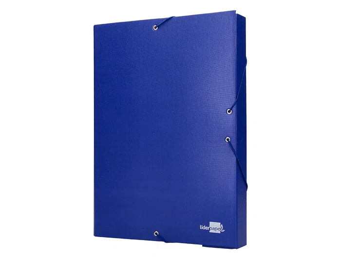 Liderpapel Carpeta Proyectos Folio Lomo 50mm Cartón Forrado Azul 250x350 mm