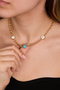 Heliophilia Silver CK9948 Collar de Metal Dorado Ajustable Elegante y Sofisticado para Mujer