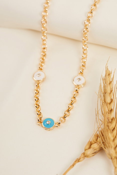 Heliophilia Silver CK9948 Collar de Metal Dorado Ajustable Elegante y Sofisticado para Mujer