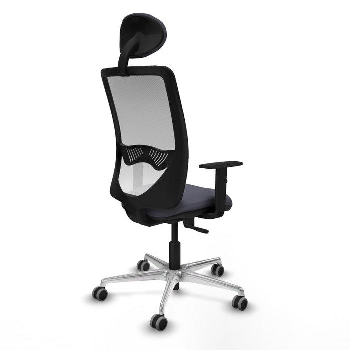 PIQUERAS Y CRESPO Silla de oficina Zulema con mecanismo Sincro, Gris oscuro y Blanco PIQUERAS Y CRESPO Silla de oficina Zulema con mecanismo Sincro, Gris oscuro y Blanco