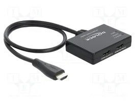 DeLOCK 87747 HDMI Splitter 1 x HDMI in > 2 x HDMI out 4K 60 Hz