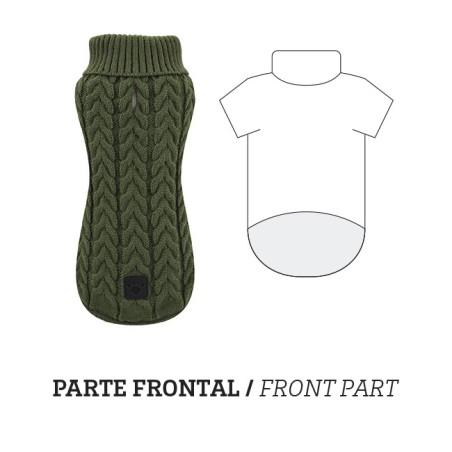 Nayeco Jersey de Punto Trenza Verde 45cm Nayeco Jersey de Punto Trenza Verde 45cm