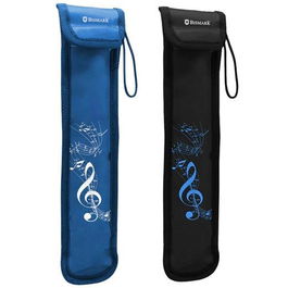 Bismark Funda para Flauta Música con Asa, Tela Repelente al Agua, Colores Surtidos