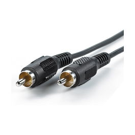 VALUE 11.99.4335 Cable RCA Macho a Macho 5 m Negro