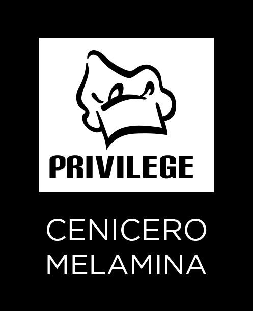 Privilege Cenicero Melamina Hostelería 11 cm Blanco (18 Unidades)