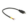DeLOCK Cable USB 2.0 Micro-B a extremos abiertos 15 cm