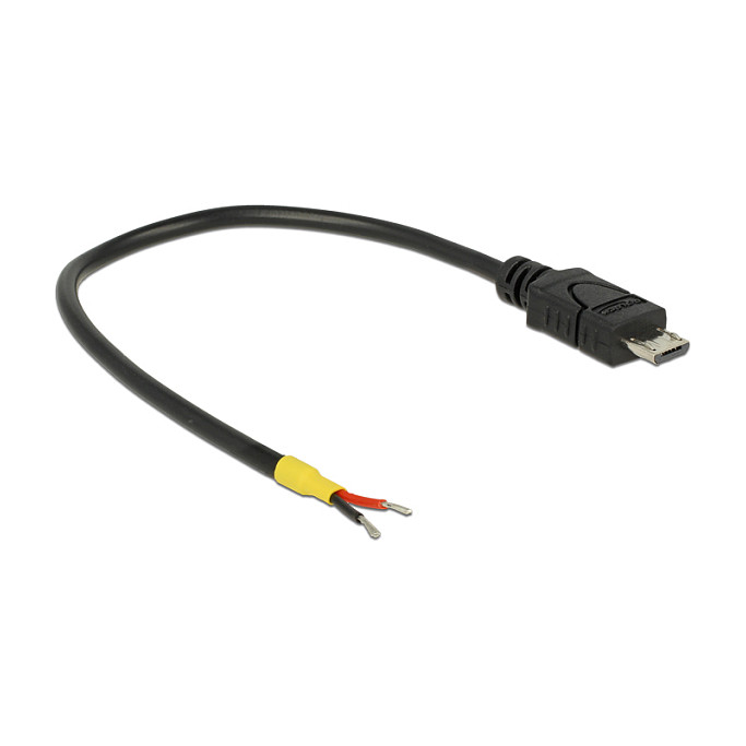 DeLOCK Cable USB 2.0 Micro-B a 2 extremos abiertos, 15 cm DeLOCK Cable USB 2.0 Micro-B a 2 extremos abiertos, 15 cm