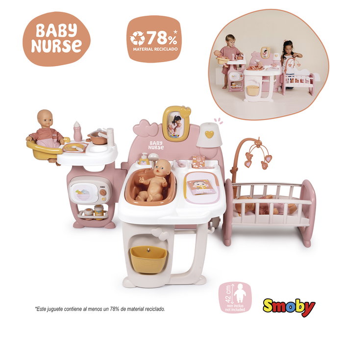 Smoby Baby Nurse Casa de los Bebés con 19 Accesorios Smoby Baby Nurse Casa de los Bebés con 19 Accesorios