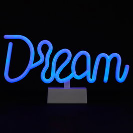 Home Deco Factory Lámpara Led Neón "Dream" A Pilas 33x4x17cm