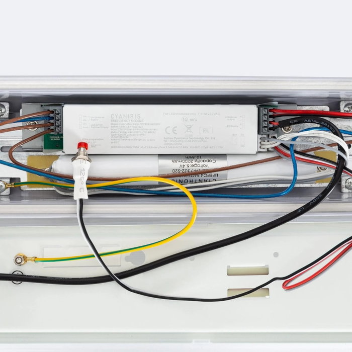 Equipo Estanco Enlazable Kit de Emergencia LED 40W 4800Lm IP65 CCT