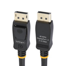 Startech Cable DisplayPort 1.2 4K 60Hz 2m con Pestillos - Certificado VESA para Monitor