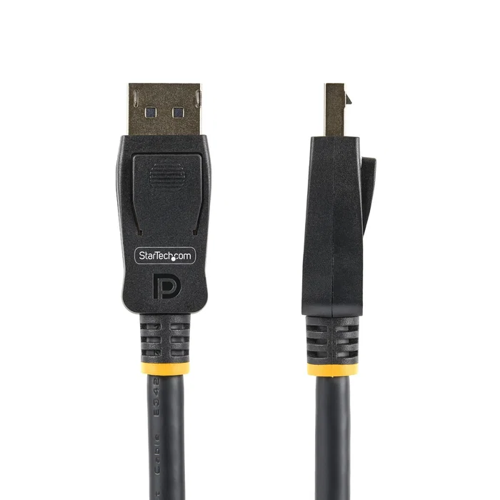 StarTech.com Cable DisplayPort 1.2 4K 60Hz 2m con Pestillos - Paquete de 10 Unidades - Negro - Certificación VESA - DISPL2M10PK