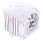 Einarex Ventus V300 EXAC-VT-300-R-W Refrigerador CPU de Aire con 2 Ventiladores 120mm RGB Blanco, Compatible con Intel LGA1700/1200 y AMD AM4/AM5