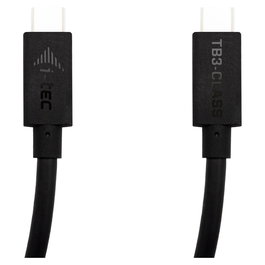 I-Tec Cable Thunderbolt 4 USB-C 40 Gbps, Entrega de Energía 100W, 1.5 m, Compatible Thunderbolt 3, 7680x4320 Pixeles, Negro, THUNDERBOLT 3 CABLE 1.5M