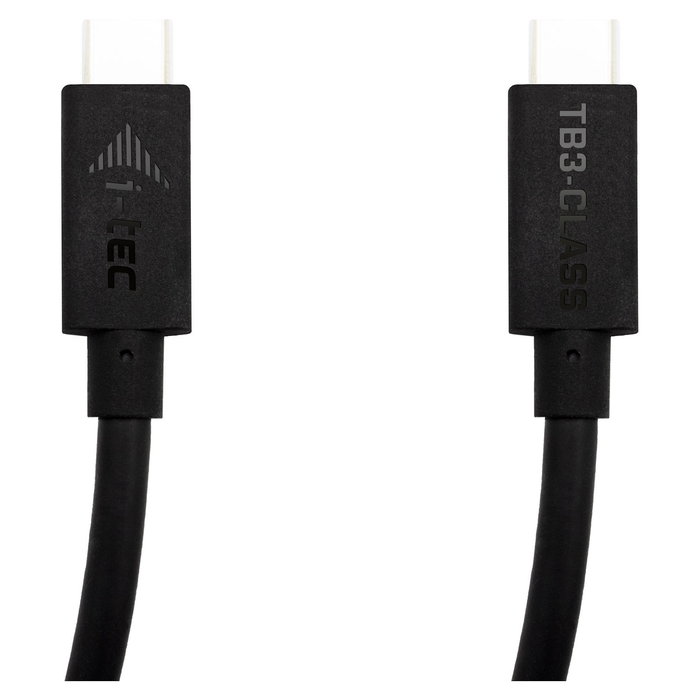 I-Tec Cable Thunderbolt 4 USB-C 40 Gbps, Entrega de Energía 100W, 1.5 m, Compatible Thunderbolt 3, 7680x4320 Pixeles, Negro, THUNDERBOLT 3 CABLE 1.5M
