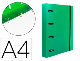 Liderpapel Carpeta con Recambio A4 Verde con 100 Hojas Cuadriculadas