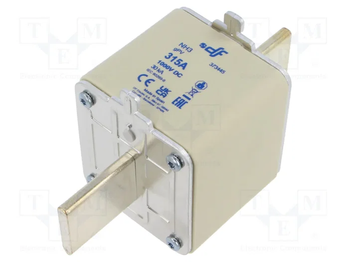 DF ELECTRIC Fusible de cartucho NH3 315A 1kVDC gPV DF ELECTRIC Fusible de cartucho NH3 315A 1kVDC gPV