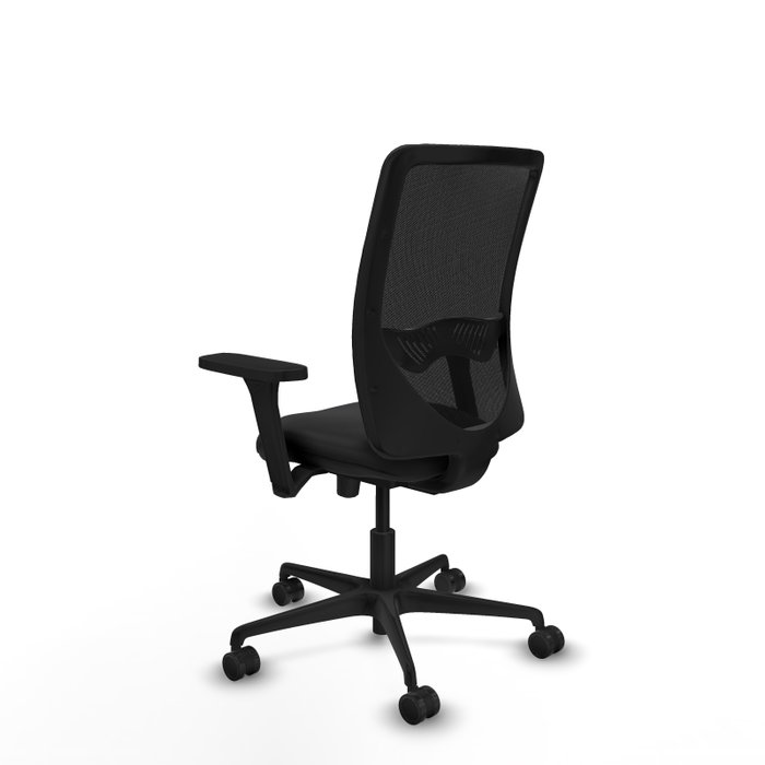 PIQUERAS Y CRESPO Silla de oficina Zulema con mecanismo Sincro/Traslack y Brazos 3D, Negro