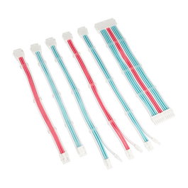 Kolink Core Adept Braided Cable Extension Kit - Brilliant White/Neon Blue/Pure Pink