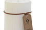 DKD Home Decor Vela de Cera de Parafina Algodón 7x7x10 cm Blanco