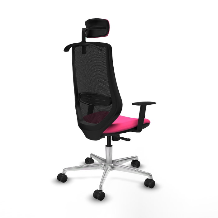 PIQUERAS Y CRESPO Silla de oficina Mardos Rosa con mecanismo Sincro PIQUERAS Y CRESPO Silla de oficina Mardos Rosa con mecanismo Sincro