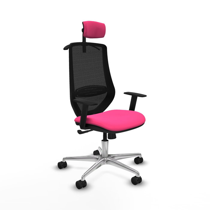 PIQUERAS Y CRESPO Silla de oficina Mardos Rosa con mecanismo Sincro PIQUERAS Y CRESPO Silla de oficina Mardos Rosa con mecanismo Sincro