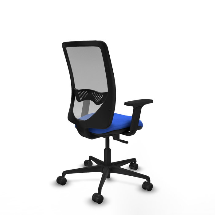 PIQUERAS Y CRESPO Silla de oficina Zulema, Mecanismo Sincro, Azul/Gris