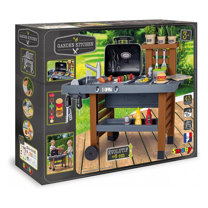 Smoby 312004 Cocina de Juguete Exterior Multicolor para Niños a Partir de 3 Años