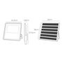EDM Foco Proyector Solar Slim 200W LED 1800 Lúmenes 6500K Luz Fría IP65, con Panel Solar 6V 18W, Batería 15000mAh y Mando a Distancia