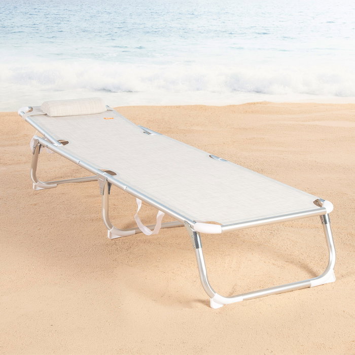 Aktive Tumbona Plegable de Aluminio 186x49 cm