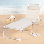 Aktive Tumbona Plegable de Aluminio 186x49 cm