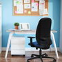 PIQUERAS Y CRESPO Silla de oficina Cilanco Gris con mecanismo Sincro