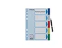 Esselte Separadores PP A5 de 5 pestañas y 6 taladros