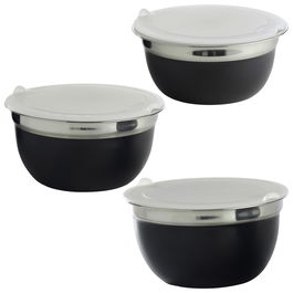 Day Juego De 3 Bols Con Tapa Acero Inoxidable Plástico