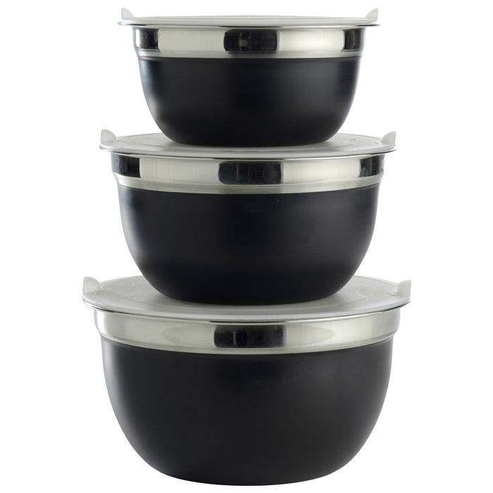 Day Juego De 3 Bols Con Tapa Acero Inoxidable Plástico