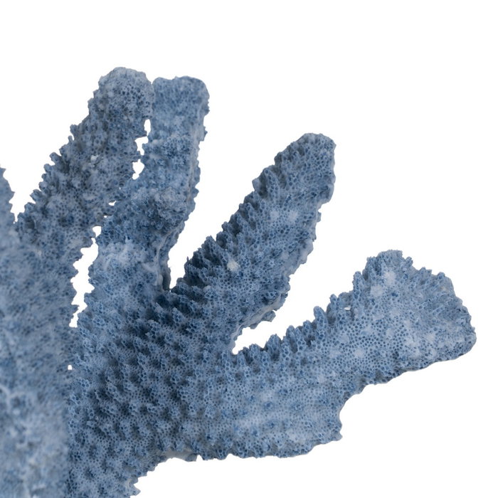 Figura Coral Azul Resina Decoración 27 X 15 X 21 cm Figura Coral Azul Resina Decoración 27 X 15 X 21 cm
