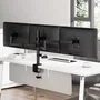 Aisens DT27TSR-281 Soporte de Mesa para 3 Monitores, 13-27 pulgadas