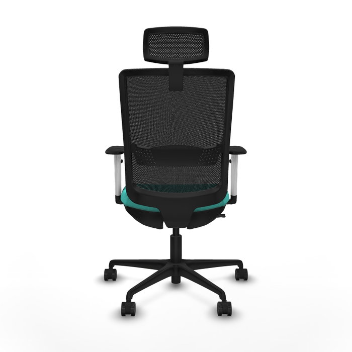 PIQUERAS Y CRESPO Silla de oficina Haches mecanismo Sincro/Traslack Turquesa y Negro PIQUERAS Y CRESPO Silla de oficina Haches mecanismo Sincro/Traslack Turquesa y Negro