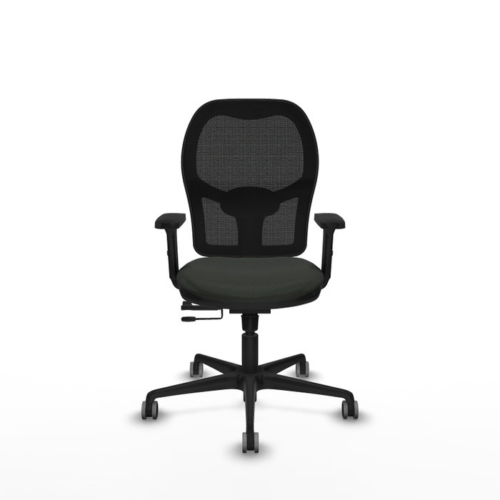 PIQUERAS Y CRESPO Silla de oficina Jorquera con mecanismo Sincro/Traslack, Negro PIQUERAS Y CRESPO Silla de oficina Jorquera con mecanismo Sincro/Traslack, Negro