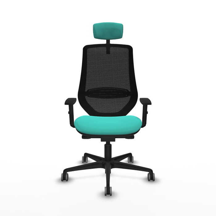 PIQUERAS Y CRESPO Silla de oficina Mardos Turquesa y Negro PIQUERAS Y CRESPO Silla de oficina Mardos Turquesa y Negro