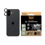 PanzerGlass Protector para lente de cámara Hoops, vidrio templado negro, resistente a golpes y rayones, para iPhone 16 y iPhone 16 Plus, 1 unidad