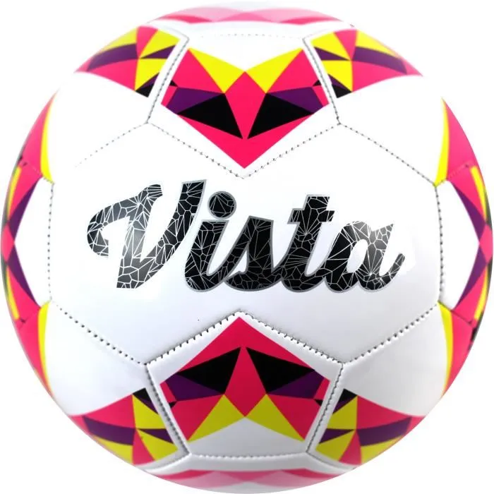 Duarig DUA3450652600115 Balón de fútbol Vista Amarillo y rosa T5