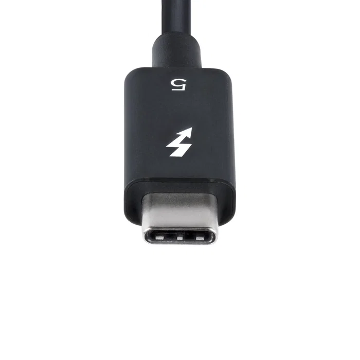 StarTech.com Cable Thunderbolt 5 USB-C 0,5 m 80 Gbps PD 240W Negro Certificado para 8K - TBLT5MM50CM240W - Compatible con Thunderbolt 4/3, USB4 y MacBook Pro M4