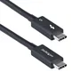 StarTech.com Cable Thunderbolt 5 USB-C 0,5 m 80 Gbps PD 240W Negro Certificado para 8K - TBLT5MM50CM240W - Compatible con Thunderbolt 4/3, USB4 y MacBook Pro M4