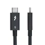StarTech.com Cable Thunderbolt 5 USB-C 0,5 m 80 Gbps PD 240W Negro Certificado para 8K - TBLT5MM50CM240W - Compatible con Thunderbolt 4/3, USB4 y MacBook Pro M4