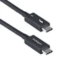 StarTech.com Cable Thunderbolt 5 USB-C 0,5 m 80 Gbps PD 240W Negro Certificado para 8K - TBLT5MM50CM240W - Compatible con Thunderbolt 4/3, USB4 y MacBook Pro M4