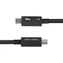 StarTech.com Cable Thunderbolt 5 USB-C 0,5 m 80 Gbps PD 240W Negro Certificado para 8K - TBLT5MM50CM240W - Compatible con Thunderbolt 4/3, USB4 y MacBook Pro M4