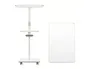 Nobo Pizarra de conferencia magnética doble cara con ruedas, blanca, 680x1040 mm