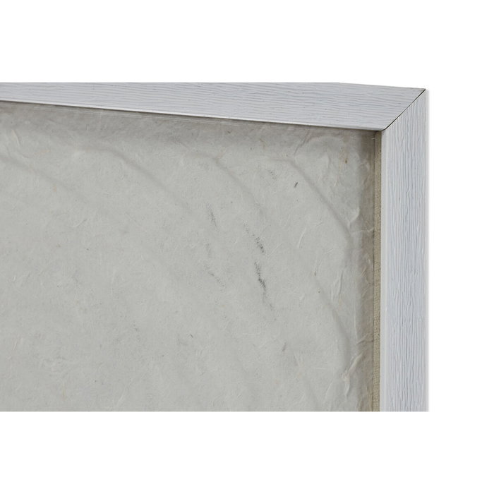 DKD Home Decor Set de 2 Cuadros Modernos de Cristal y Papel Maché 35x35 cm